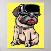 VR Pug Poster (Voorkant)
