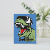 VR T-rex Briefkaart (Staand voorkant)