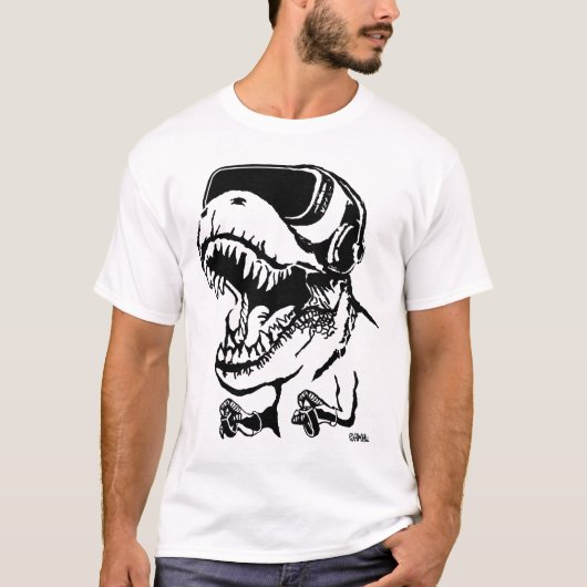 VR T-rex T-shirt (Voorkant)