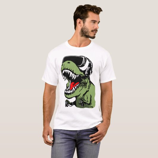 VR T-rex T-shirt (Voorkant volledig)