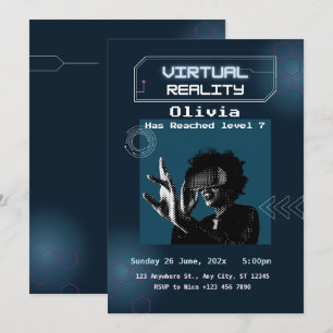 VR Virtual Reality Birthday Party nodigt uit Kaart