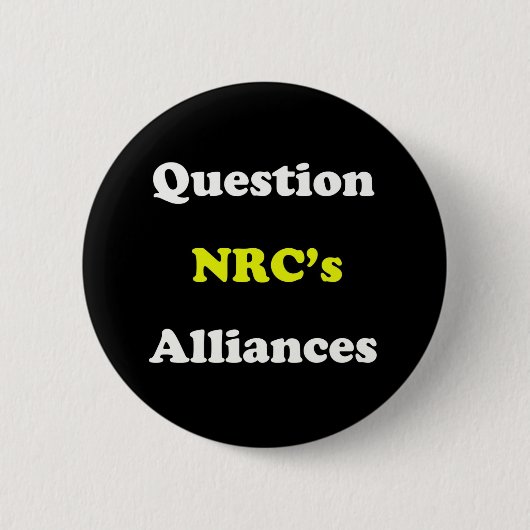Vraag aan de allianties van de NRC Ronde Button 5,7 Cm (Voorkant)