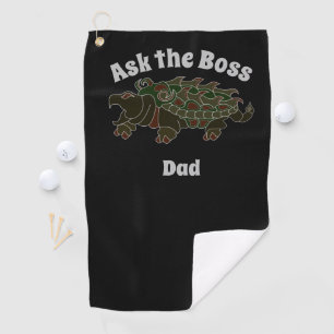 Vraag de Baas Pap Alligator Snapping Turtle Golfhanddoek