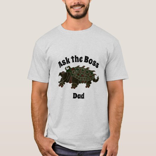 Vraag de Baas Pap Alligator Snapping Turtle T-shirt (Voorkant)