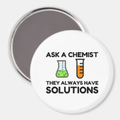 Vraag een chemicus magneet (Voorkant / Achterkant)