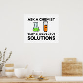 Vraag een chemicus poster (Keuken)
