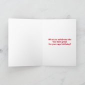 Vraag een hertelling verjaardag Kaart (Binnen)