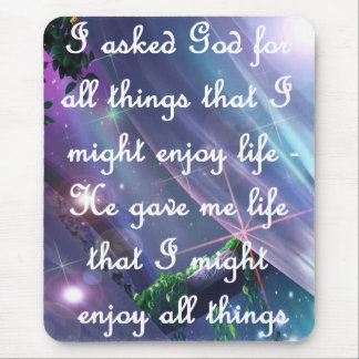 Vraag God Mousepad Muismat