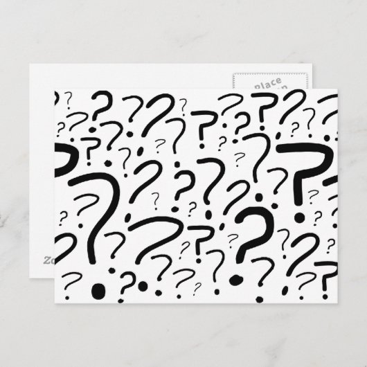 Vraag het Briefkaart (Voorkant / Achterkant)