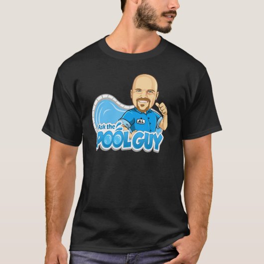 Vraag het de Pool Guy T-shirt (Voorkant)