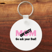 Vraag het je vader (van dienst mam) sleutelhanger (Voorkant)