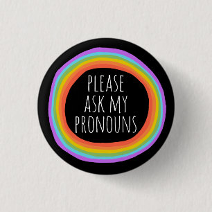 Vraag het mijn woordvoerders aan de kleurrijke reg ronde button 3,2 cm