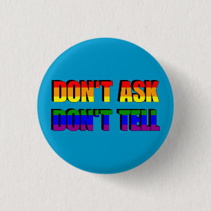 Vraag het niet aan Pin. Ronde Button 3,2 Cm