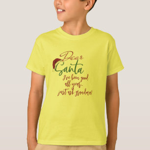 'Vraag het oma' Funny Santa Christmas T-shirt