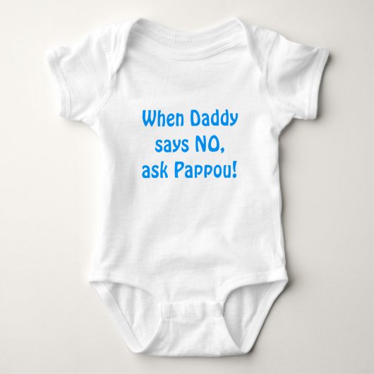 Vraag het Pappou. Romper (Voorkant)
