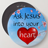 Vraag Jezus Button (Voorkant /achterkant)