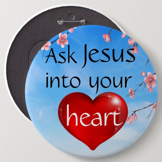 Vraag Jezus Button (Voorkant /achterkant)
