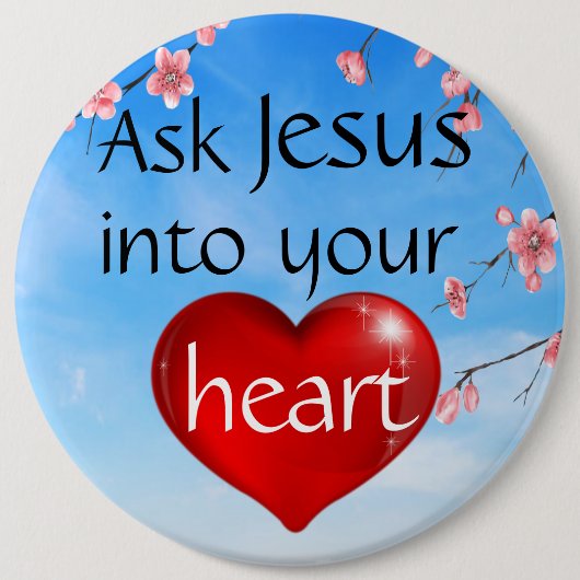Vraag Jezus Button (Voorkant)