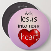Vraag Jezus Button (Voorkant /achterkant)