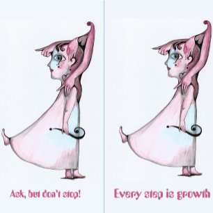 Vraag maar stop niet sleutelhanger