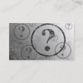 Vraag Mark Background BW Visitekaartje (Achterkant)