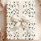 Vraag Mark Funny Mystery Gift Pattern Cadeaupapier