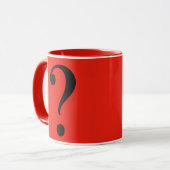 Vraag Mark Mystery Dare Red Black Mok (Voorkant links)