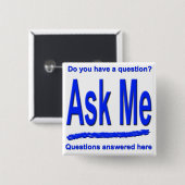 VRAAG ME BUTTON (Voorkant /achterkant)