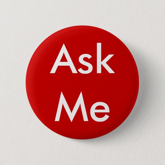 Vraag me Button 4 Business, Wedding, School, Theat (Voorkant)