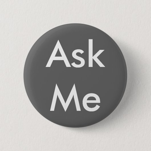 Vraag me Button 4 Business, Wedding, School, Theat (Voorkant)