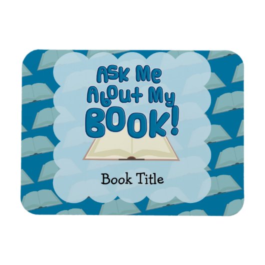 Vraag me dat ik een boek heb. magneet (Horizontaal)
