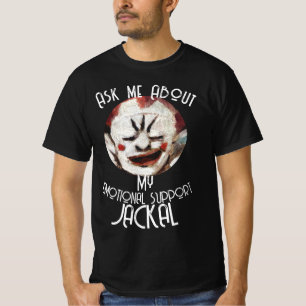 Vraag me Emotionele Ondersteuning Cadaver JACKAL C T-shirt
