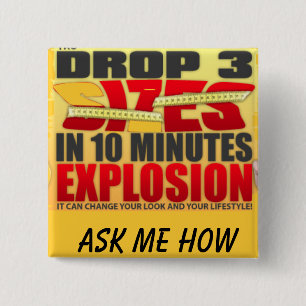 vraag me hoe vierkante button 5,1 cm