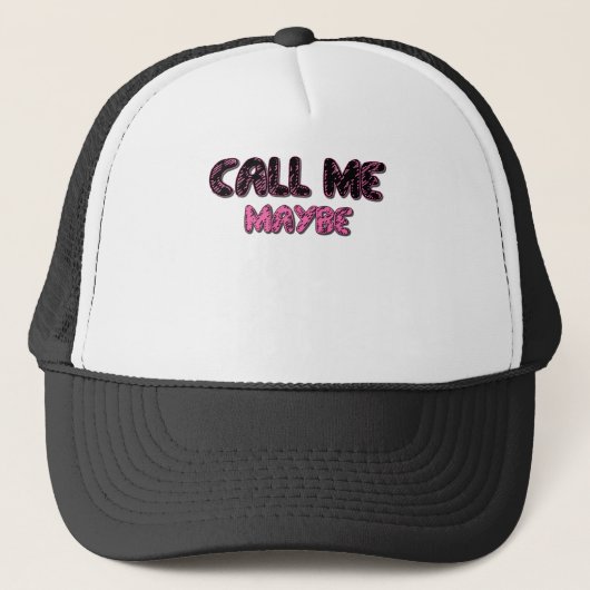 VRAAG ME MAYBE.png Trucker Pet (Voorkant)