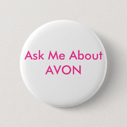Vraag me naar AVON Ronde Button 5,7 Cm (Voorkant)