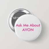 Vraag me naar AVON Ronde Button 5,7 Cm (Voorkant /achterkant)