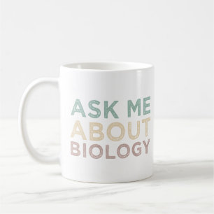 Vraag me naar biologie grappige biologie leraar bi koffiemok