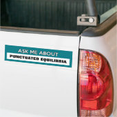 "Vraag me naar..." Bumpersticker (Op Truck)