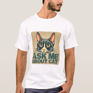 Vraag me naar Cat T-shirt