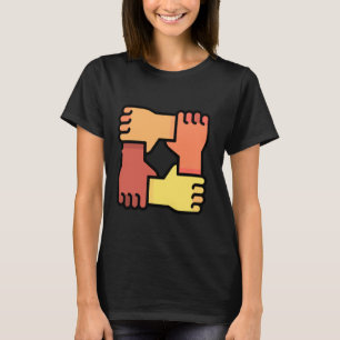 Vraag me naar cohesie - liefde, vrede, eenheid en t-shirt