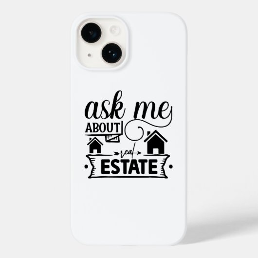Vraag me naar Estate Case-Mate iPhone Case (Achterkant)