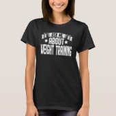 Vraag me naar fitness training in gewicht t-shirt (Voorkant)