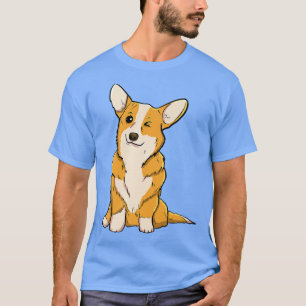 Vraag me naar gezelschapszetels Corgi Funny Women T-shirt