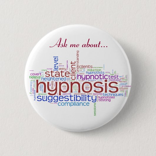 Vraag me naar Hypnosis Button (Voorkant)