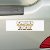 Vraag me naar kunstgeschiedenis bumpersticker (Op auto)