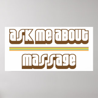 Vraag me naar massage poster