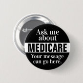Vraag me naar Medicare Button (Voorkant /achterkant)