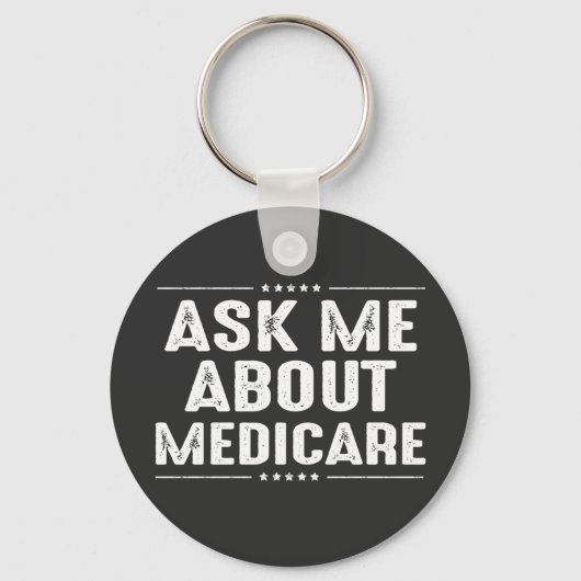 Vraag me naar Medicare Sleutelhanger (Voorkant)