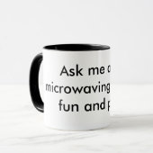 Vraag me naar microgolvende katten voor plezier en mok (Voorkant links)