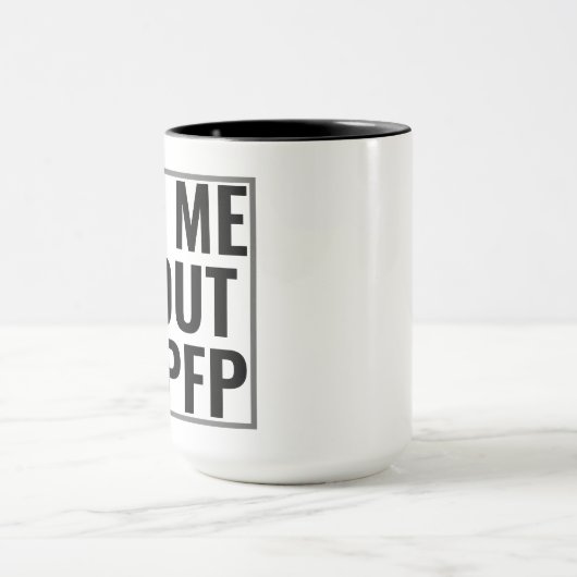 Vraag me naar Mijn Afbeelding met PFP Profile Funn Mok (Midden)